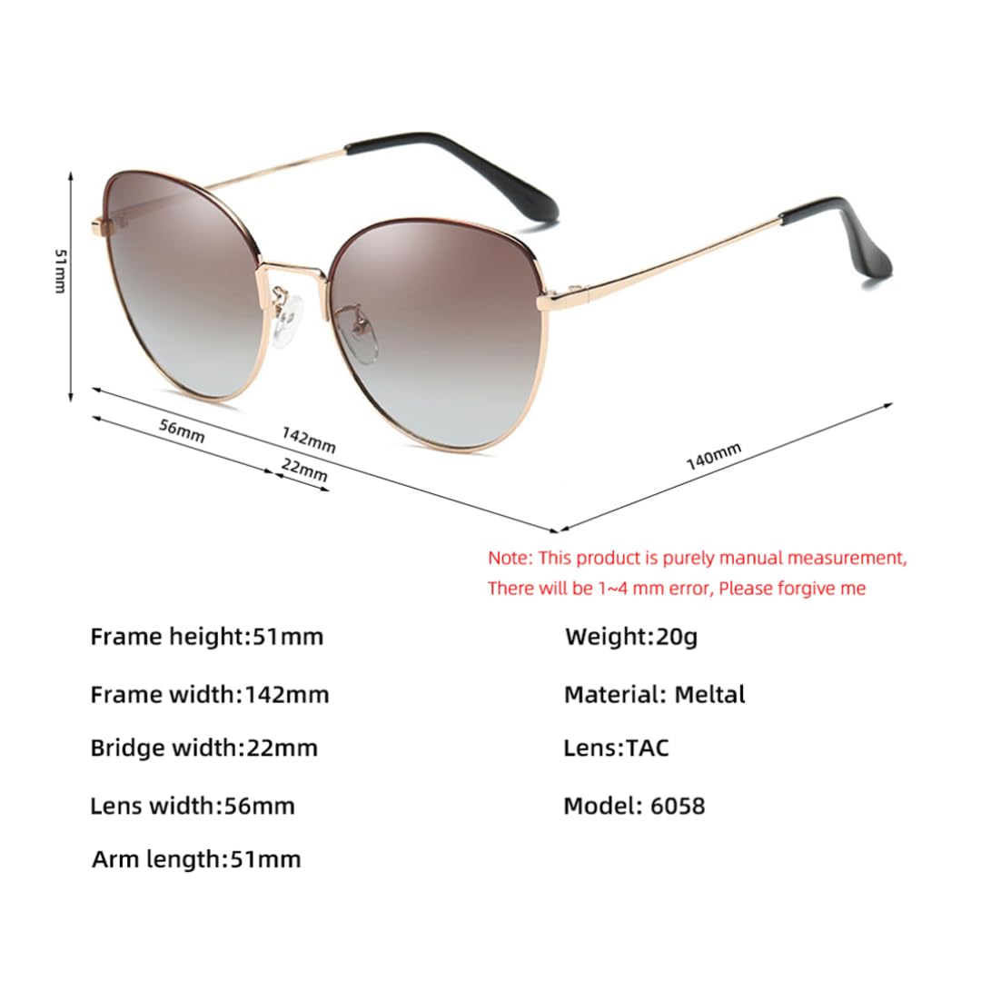 Gafas de sol polarizadas de lujo estilo vintage para mujer, ideales para conducir, protección UV400.