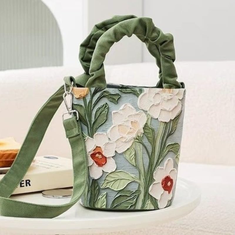 Bolso Bandolera Mujer con Diseño Floral Artístico miniatura 4