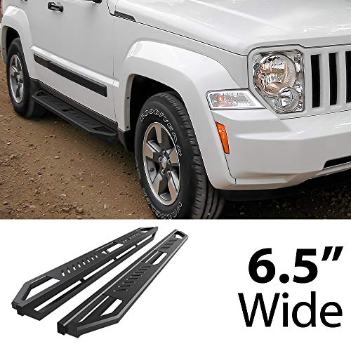 Estribos laterales en acero inoxidable para Jeep Liberty 2008-2013 miniatura 2