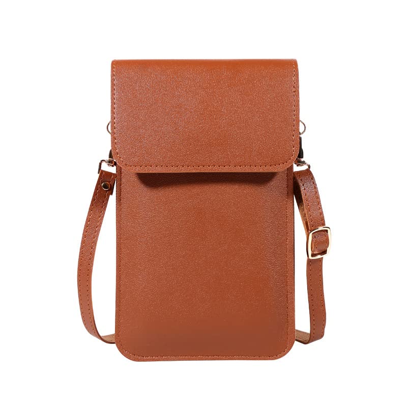 MOMISY Women Cellphone Sling Bag Card Holder Wallet Purse Clutch Handbag Crossbody Shoulder Bag for Girls (Brown) (B0B8XFMSZQ) Amazon Price History, Amazon Price Tracker