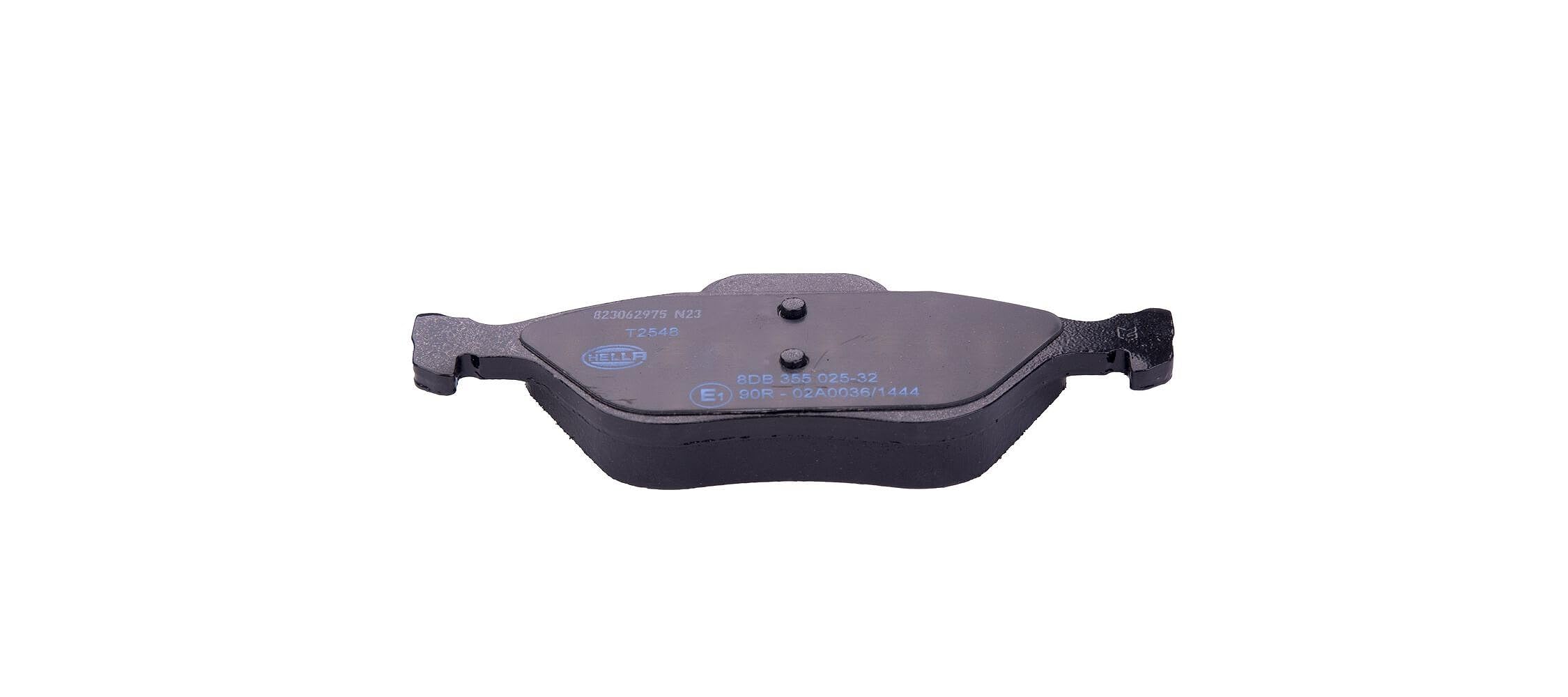 HELLA 8DB 355 025-321 Zestaw klocków hamulcowych, hamulce tarczowe