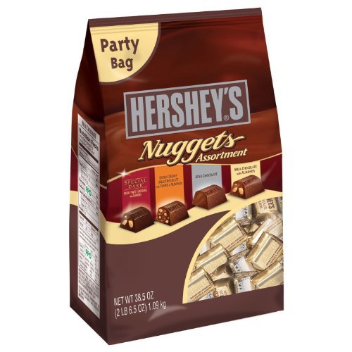 Hershey's Nuggets Surtido de chocolate, paquete de tamaño súper grande, 2.7lbs - 197 onzas
