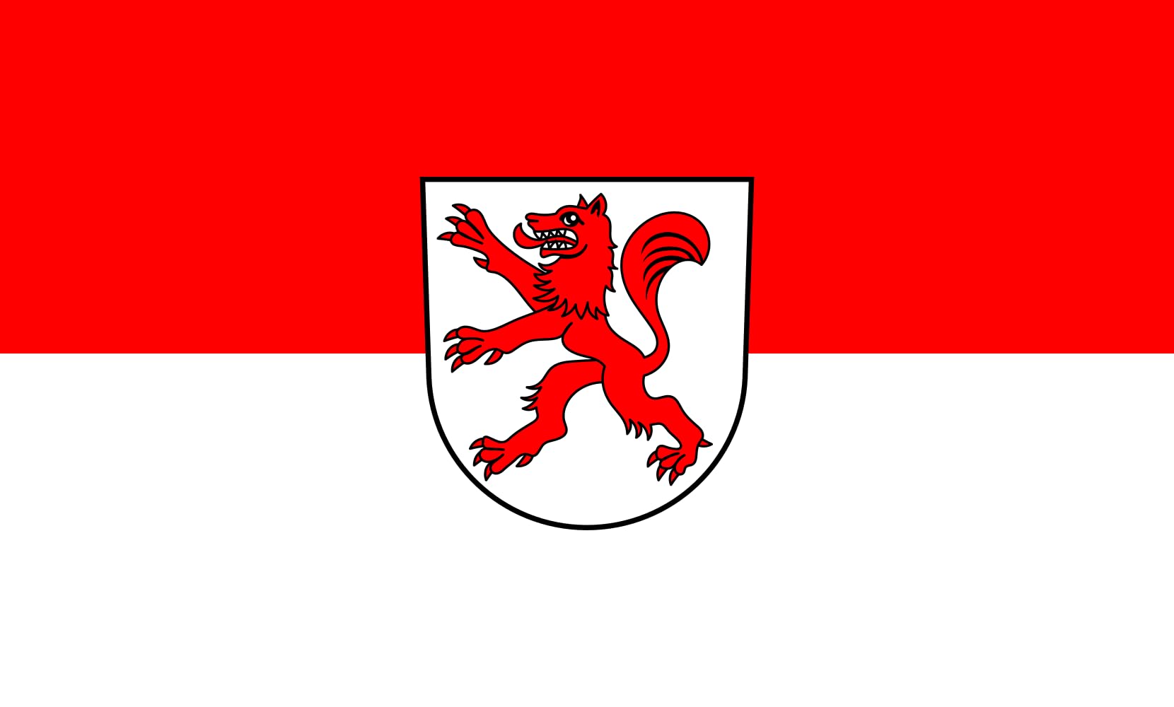 Drapeau Oberwolfach résistant 1.35m² drapeau paysage pour mât
