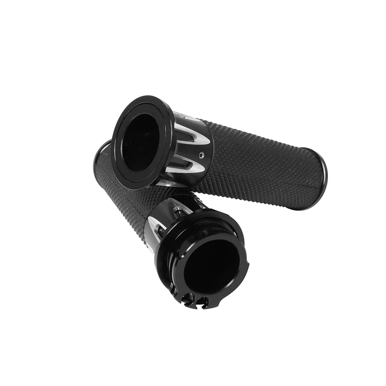Empuñaduras Manillar Empuñadura De Barra para Motocicleta, Empuñaduras De Goma para Sportster 883 1200 XL XR, para Softail, para Touring, para Dyna(Chrome)