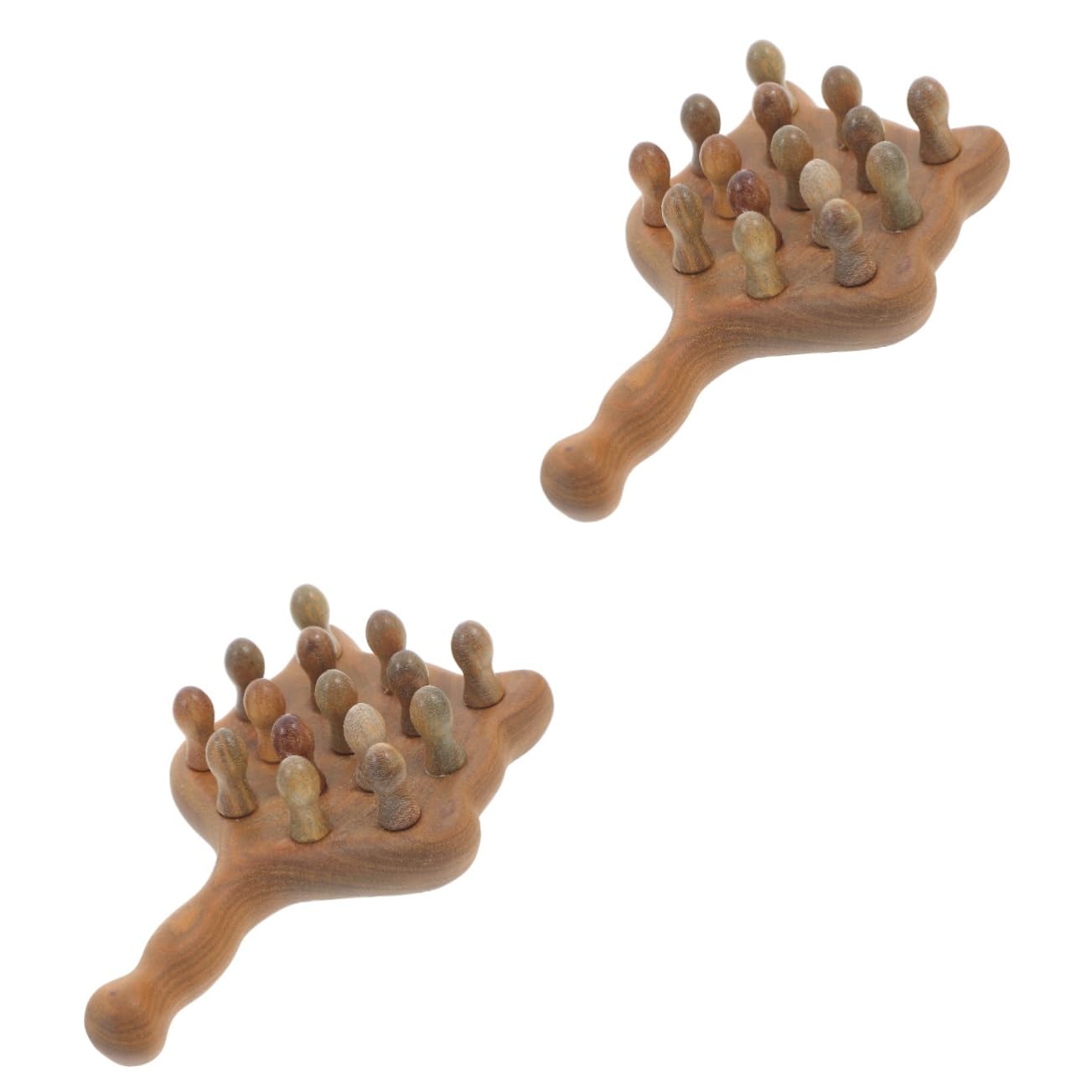 Healvian 2pezzi Massaggiatore Per Capelluto Pettine Massaggiante Denti Larghi Strumento Creativo Per Rilassamento e Dei Facile Portare Ovunque