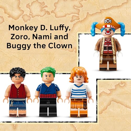 LEGO ONE PIECE Buggy the Clown’s Circus Tent Building Blocks - Creative Building Toy for Boys & Girls, 8+ - 4 Toy Figures & Playset for Pretend Play - Gift Idea for Birthdays & Anime Fans - 75637 - image 5