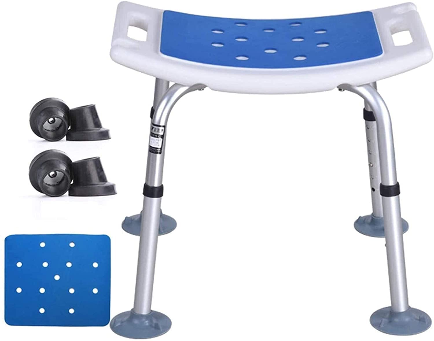Asientos De Ducha, Silla De Ducha Asientos De Ducha Elevadores De Bañera Taburete De Ducha De Baño De Seguridad Antideslizante con Brazos Altura Ajustable para Pers,C