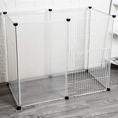 Box per animali domestici, grande recinto portatile con porta a 6 pannelli per cani di piccola taglia, gatti, animali domestici, spazio sicuro fai da te, espandibile, facile da installare, per uso