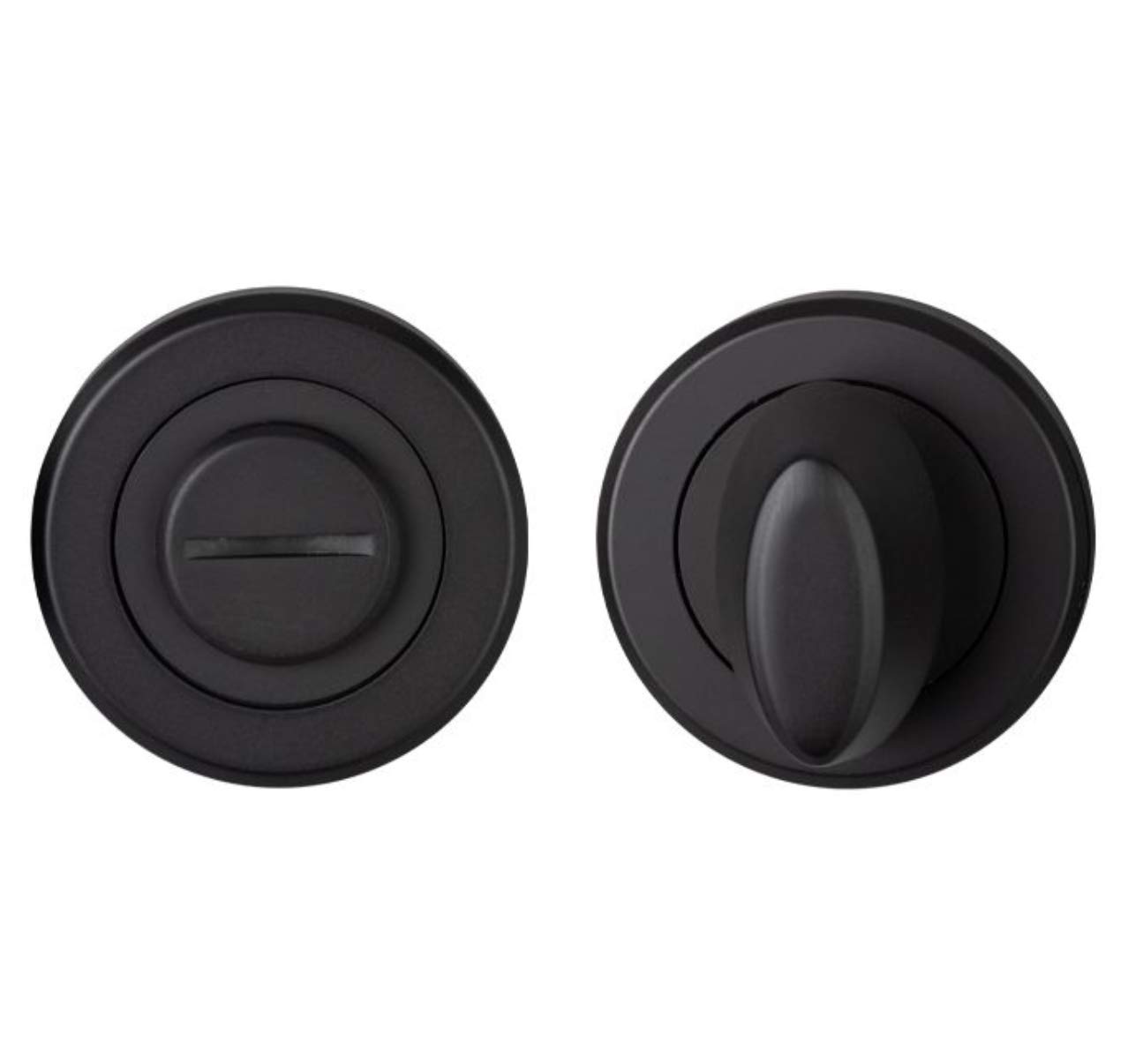 Carlisle Brass Black Matt Thumbturn Snib & Release On Round Rose | Szm004mb
