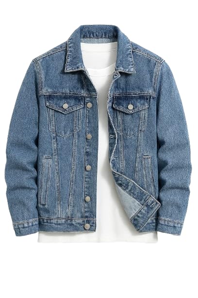 Men’S Denim Jacket | Classic Regular Fit Jeans Jacket For Men | Stylish Branded Jackets For Men – Timeless Casual Wear