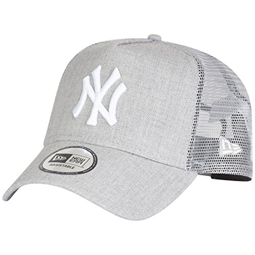 New Era New York Yankees MLB Heather Grey A-Frame Trucker Cap - One-Size