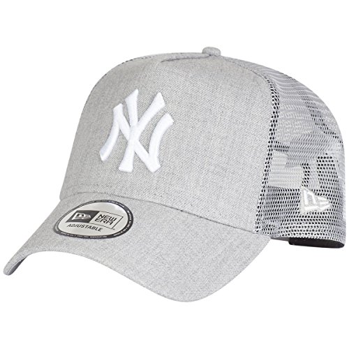 New Era York Yankees Adjustable Trucker Cap MLB Heather 2 Heather Grey - One-Size