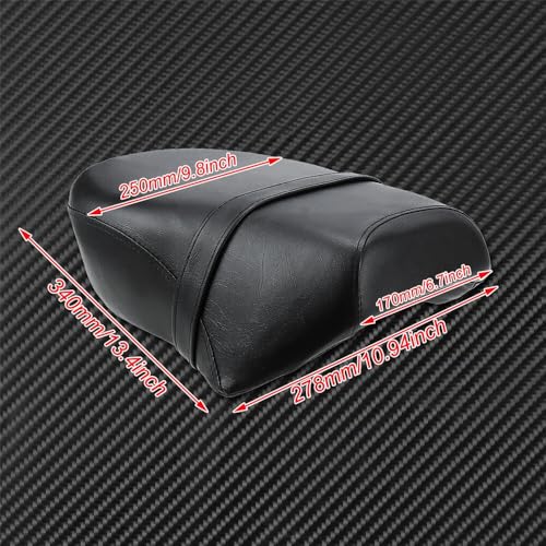Cojín de asiento pasajero en PU impermeable para Iron 883 7