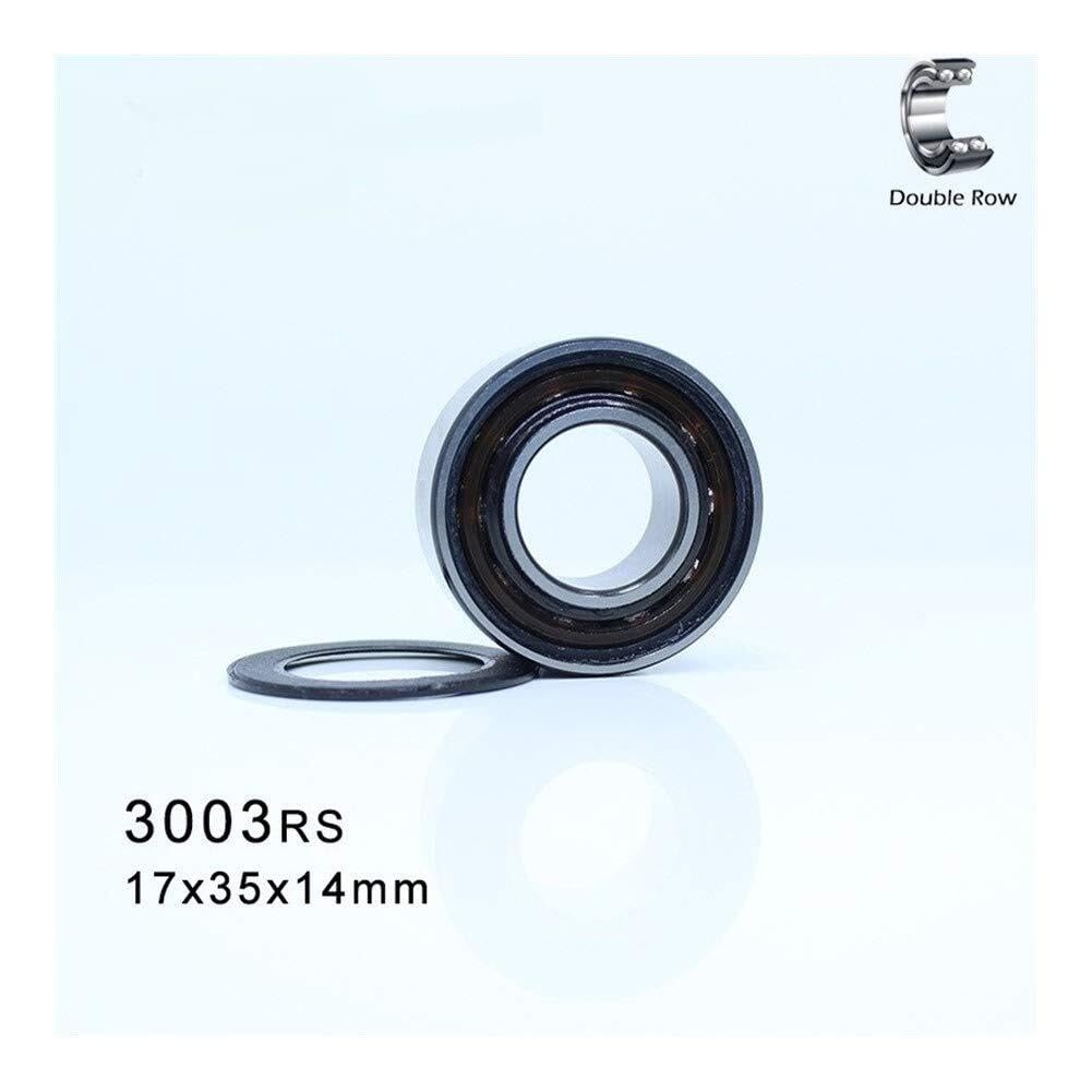 Aspectos, 3003-2RS 3003 RS Rodamiento (1 pieza) 2RS ​​Rodamientos de bolas contacto angular sellados doble hilera 17 * 35 14 mm