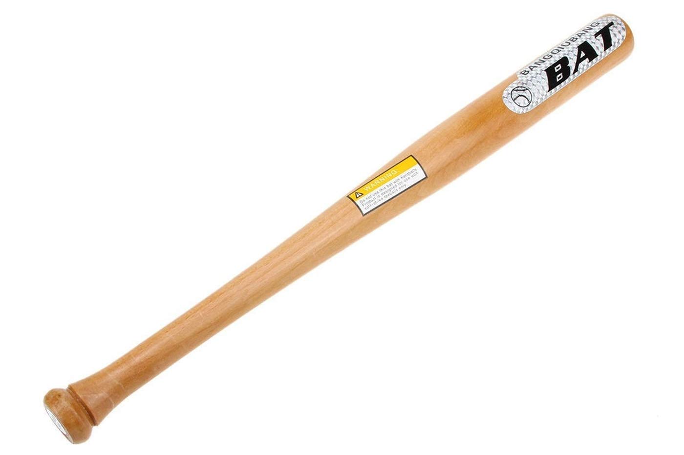 Mazza Da Baseball In Legno Naturale 80cm - Grip Antiscivolo, Peso 670g Per Adulti E Softball - Foto 3