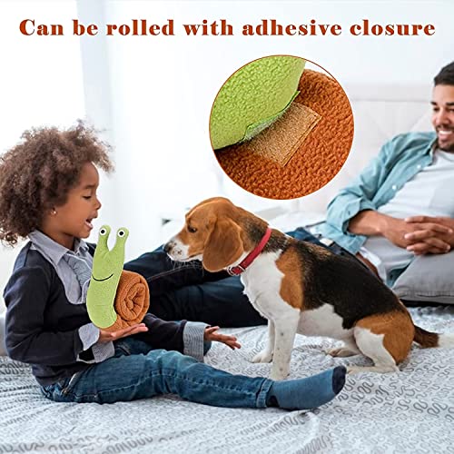 Norhogo Interaktive Hundespielzeug, Hundespielzeug Intelligenz, Schnecke Intelligenzspielzeug Hunde Spielzeug Snoop Hundespielzeug Füllung Welpenspielzeug für Puzzle Foraging Instinkt Training