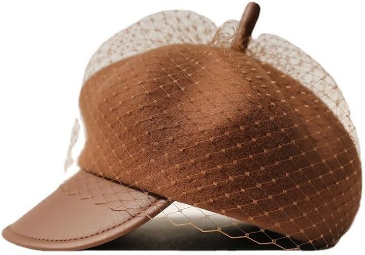 Autumn and Winter Single Color Plain Hat Knight Short Brim Duck Tongue Cap