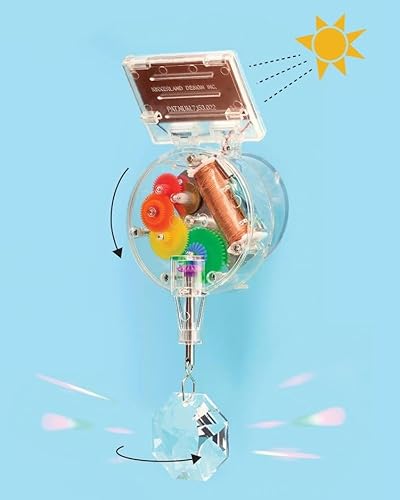 SOLARBETRIEBENER Regenbogen - Macher Zauber Projektor, Rainbow Maker mit Solarantrieb Single