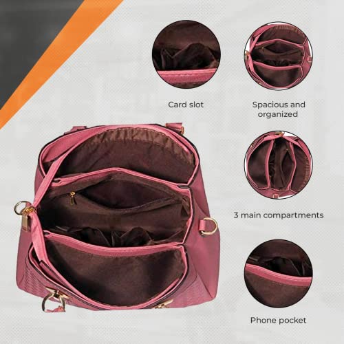 Beclina-Handbag-For-Women-And-Girls-Ladies-Purse-Faux-Leather-Handbag-Woman-Gifts-Wedding-Gifts-For-Woman-Women-3-Compartment-Bags-Travel-Purse-Handbag
