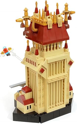 Miniatura 3 de ECUNORC Kingdom U Hearts Bell Tower - Juguetes de bloques de construcción de escenas de juego populares, juego de construcción coleccionable para