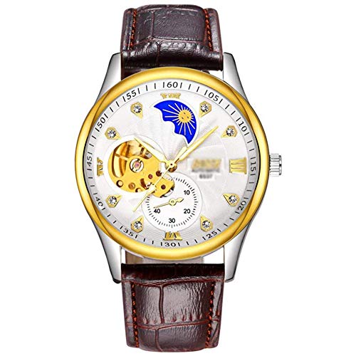 Preisvergleich Produktbild Fikujap Kunst- Und Weise Klassische wasserdichte Mechanische Automatische Herrenuhr Mit Leuchtendem Freizeit Freizeit Sport Taucher Uhren Militärische Geschäftsmann Uhren