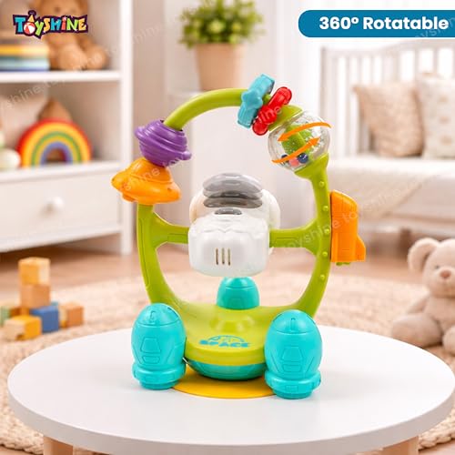 Image of Toyshine Baby Table Toy with 360 Rotatable Light & Rattle | Interactive Learning Activity Toy for Toddlers | Home Play Toy for Babies