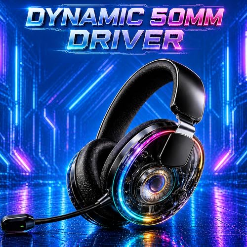 Image of Ant Esports Stealth 30 Tri-Mode Wireless Gaming Headset |Bluetooth 5.4 | 2.4GHz | Wired|50mm Drivers Detachable Mic 1200mAh Battery Durable Frame Over Ear Headphone PC PS5 PS4 Xbox Mobile Laptop Black