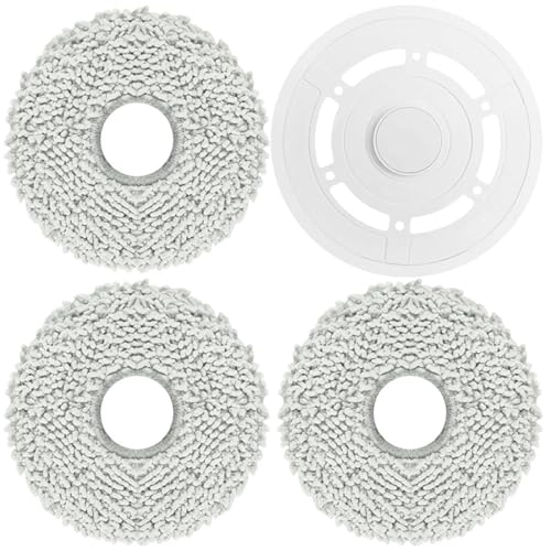 Qklyxr Paños de fregona, for Ecovacs, for Robot Aspirador T20 Pro/T20 MAX, Pieza Soporte, Uso en seco y húmedo, paños, Almohadilla for Limpieza Suelo Almohadilla para Fregar robótica(A)