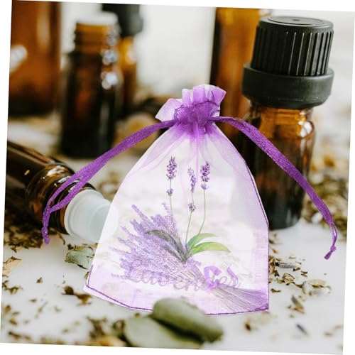 Bolsas de organza violetas para sachets de lavanda 20 unidades miniatura 6