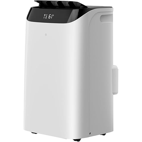 14000 Btu Portable Air Conditioner, 3-IN-1 Free Standing Cooling Portable AC Unit with Fan & Dehumidifier Function, Remote Control & 24H Timer, Quiet Sleep Mode, Windows Kit Included