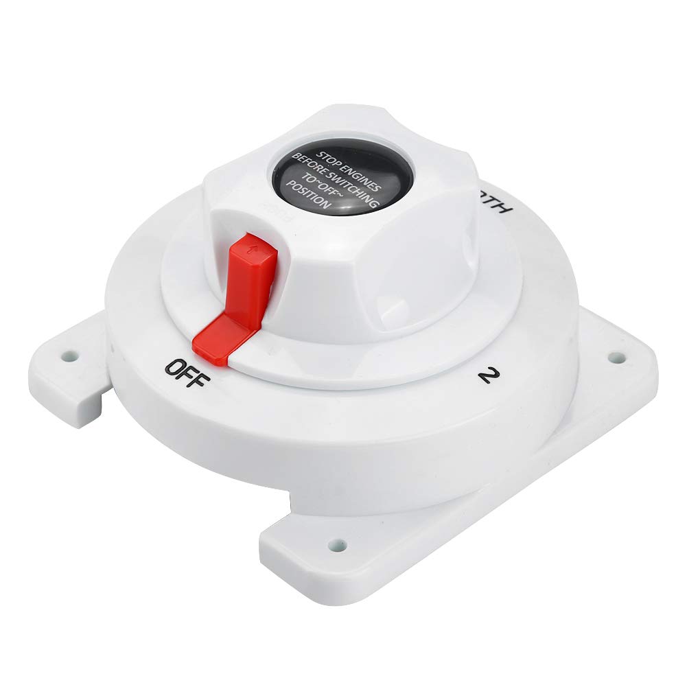 Selettore batteria per barca 12-36 V ENTRAMBI/Spento Selettore isolatore per doppia batteria per barca/camper/roulotte/yacht