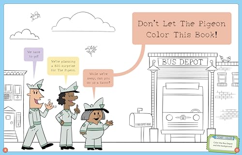 Don't Let The Pigeon Color This Book!: A Superfun Mo Willems and You Coloring Book! - Image 3