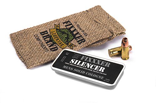 Natural Men's Solid Cologne"SILENCER" (18g) metal tin, Fixxxer Brand