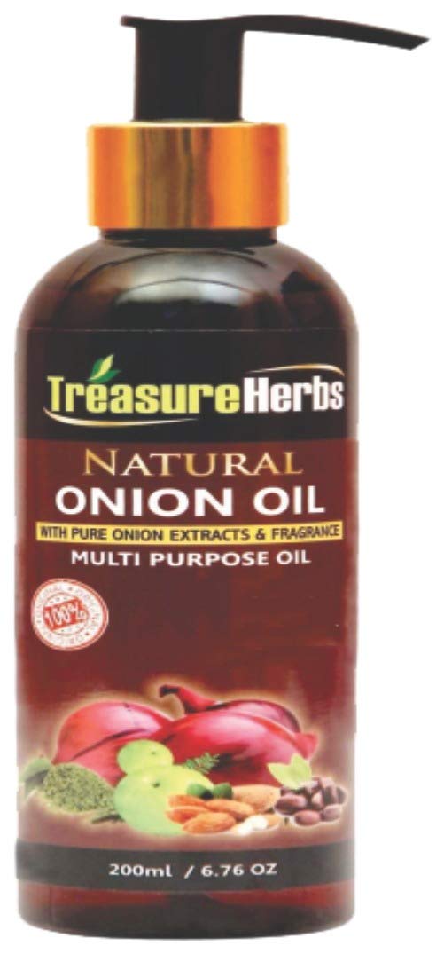 Natural Red Onion Oil | For Hair Growth | With 14 Essential Oil And 30 Herbs | For Men And Women (200 Ml Each, Pack Of 1)