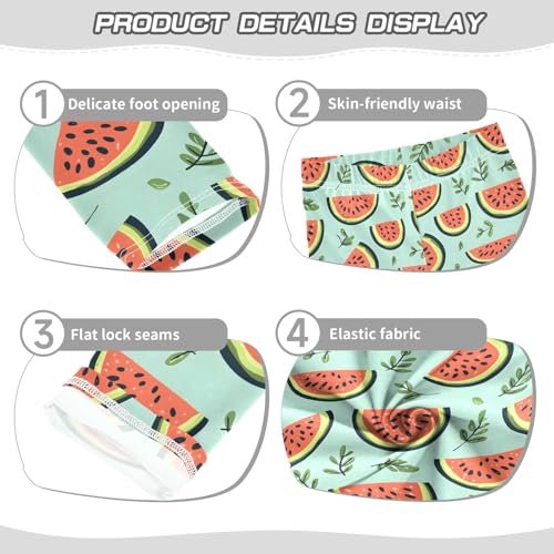 Lovely Simple Watermelon Prints Girls Leggings Soft Comfortable Athletic Leggings Dancing Pants for 4-10 Years3