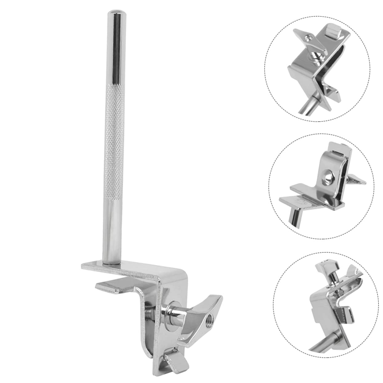 Levemolo Drum Kit Cowbell Holder Mounting Clamp for Drum Supplies Metal Clip for Cowbell Mount
