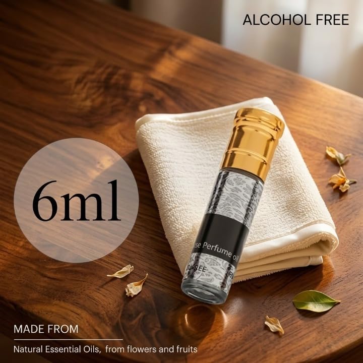 Hasrat Attar 6ml | Premium Long-Lasting Unisex Perfume Oil | Exotic Floral & Woody Fragrance | Alcohol-Free Roll-On Attar for Men & Women Luxurious Everyday Wear & Perfect Gifting