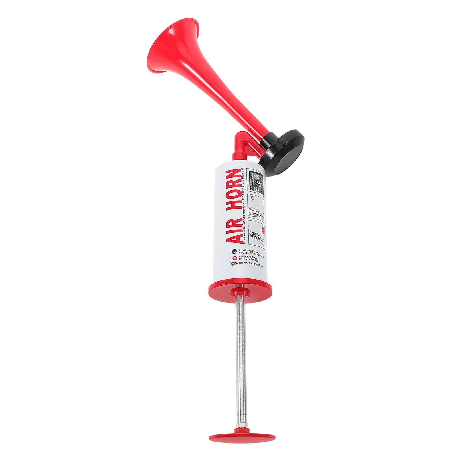 2 Stück Teiliges Airhorn Handheld Sporthorn Lautstark für Fußball Party Boot Signal Feuerwehr Notfall Rote Partytröte Vielseitig Einsetzbar