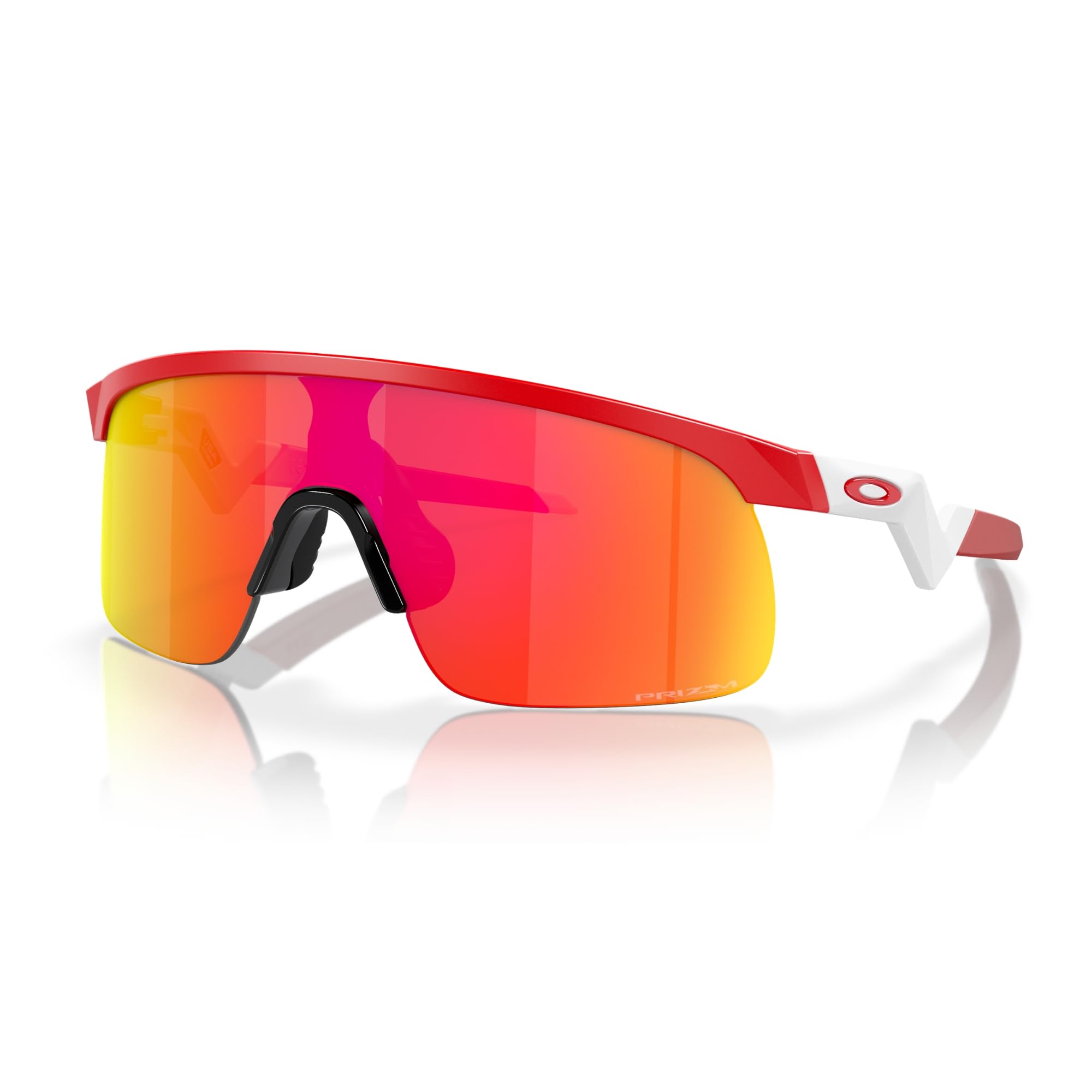 Oakley Resistor OJ9010 901024 23MM Matte Redline/Prizm Field Shield Sunglasses for Boys for Girls