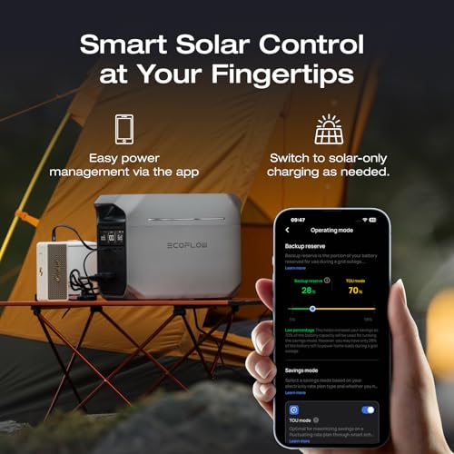 ef ecoflow solar generator delta 3 plus with 220w bifacial solar panel 1000w solar input lfplifepo4 battery portable power station for home backup power camping amp rvs