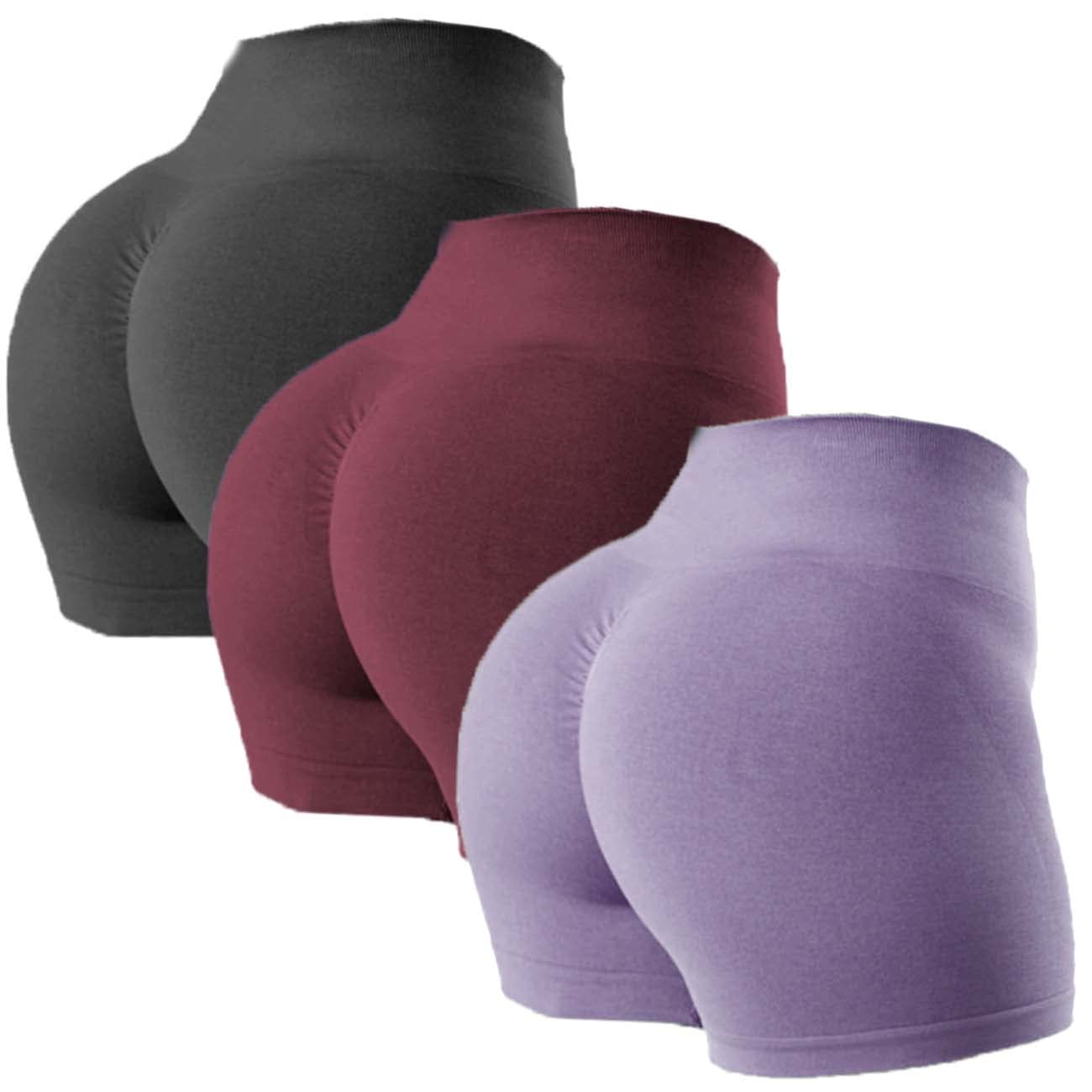 TZLDN3 Pieces Cycling Gym Shorts for Women Seamless Running Yoga Shorts High Waisted Workout Athletic Soft Stretchy Gym Leggings