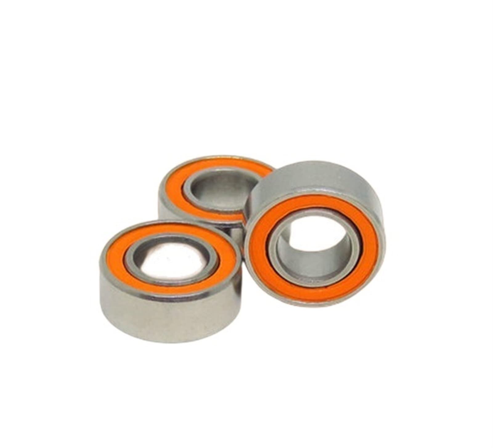 Rodamientos de bolas sellados de goma doble 10pcs SMR105-2OS 5x10x4mm rodamiento de cerámica híbrido de acero inoxidable