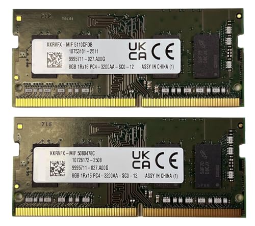 Empower PC 16GB (2x8GB) DDR4 3200Mhz ���������W���[���L�b�g:KKRVFX�p�H��I���W�i�������pRAM - �m�[�g�p�\�R���A�m�[�g�u�b�N�ASFF�I�[���C�������V�X�e���APC4-3200 SODIMM 1Rx16 CL22