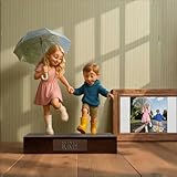 Personalizado adorno de retrato de dibujos animados con foto y nombre, figura de efecto 2D regalo original para escritorio, decoración para hogar y oficina regalos coleccionables familia (Style1)