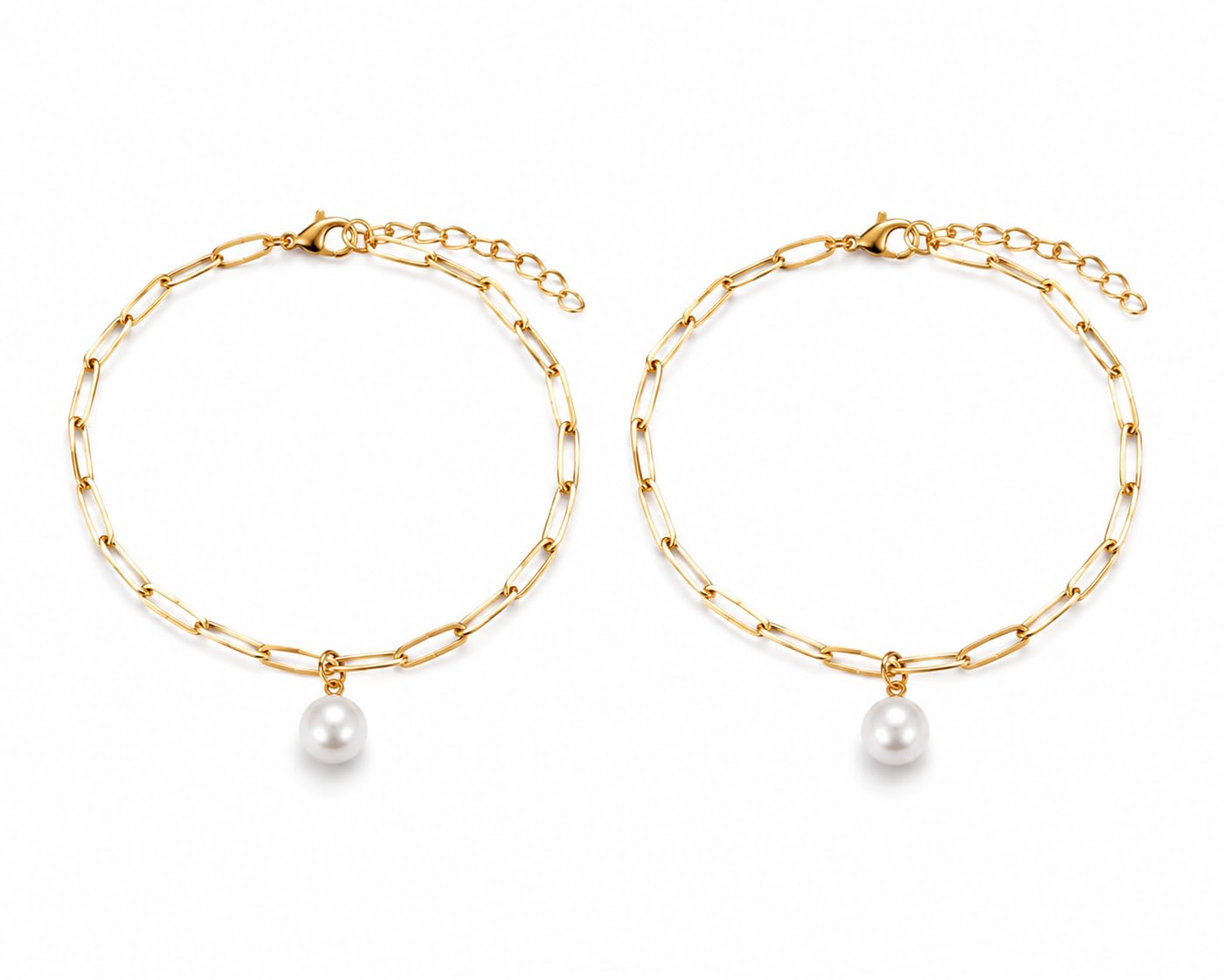 Pearl Anklet for Women & Girls | Adjustable White Pearl Payal | Elegant Beach Anklet | Bridal Wedding Foot Jewellery | Lightweight Fashion jewellery | Daily Wear | Gift for Wife, Girlfriend & Women-image-25