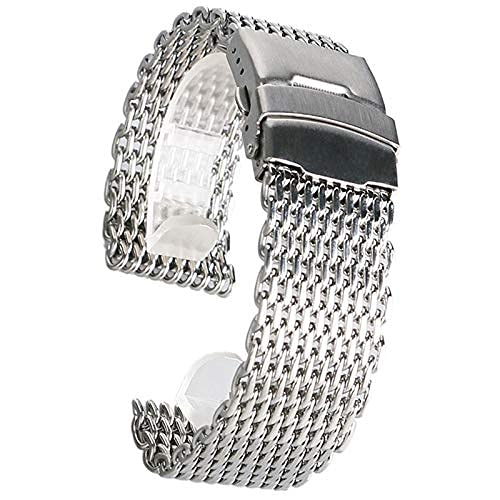 Correa de 20mm plateada que soluciona la rotura de pulseras viejas con barras de repuesto