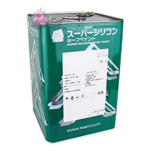 Amazon.co.jp: 関西ペイント スーパーシリコンルーフペイント ホワイト  