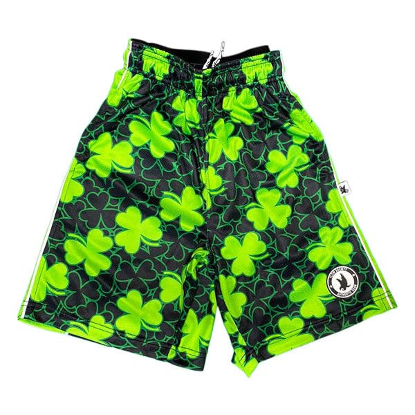 Flow Society Shamrock Flow Boys Lacrosse Shorts | Boys LAX Shorts | Lacrosse Shorts for Boys | Kids Athletic Shorts for Boys