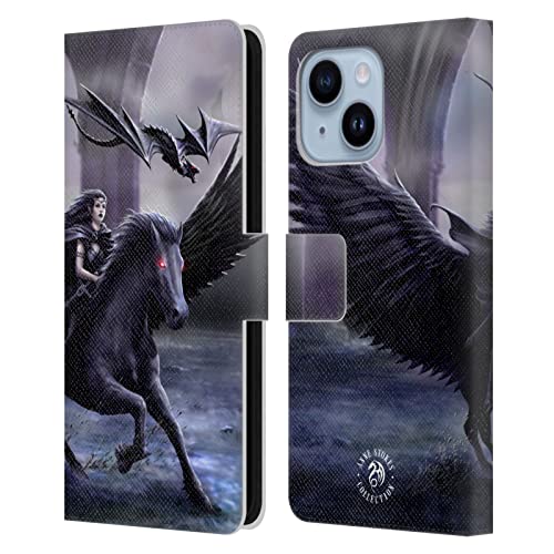 Étui portefeuille en cuir Anne Stokes pour iPhone 14 Plus