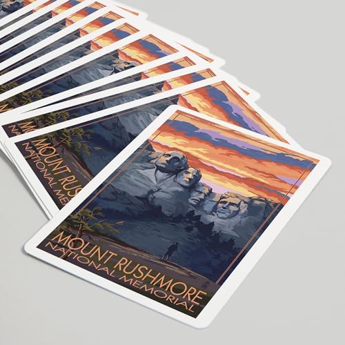 Baraja de Poker Mount Rushmore, 52 cartas tamaño póker miniatura 5